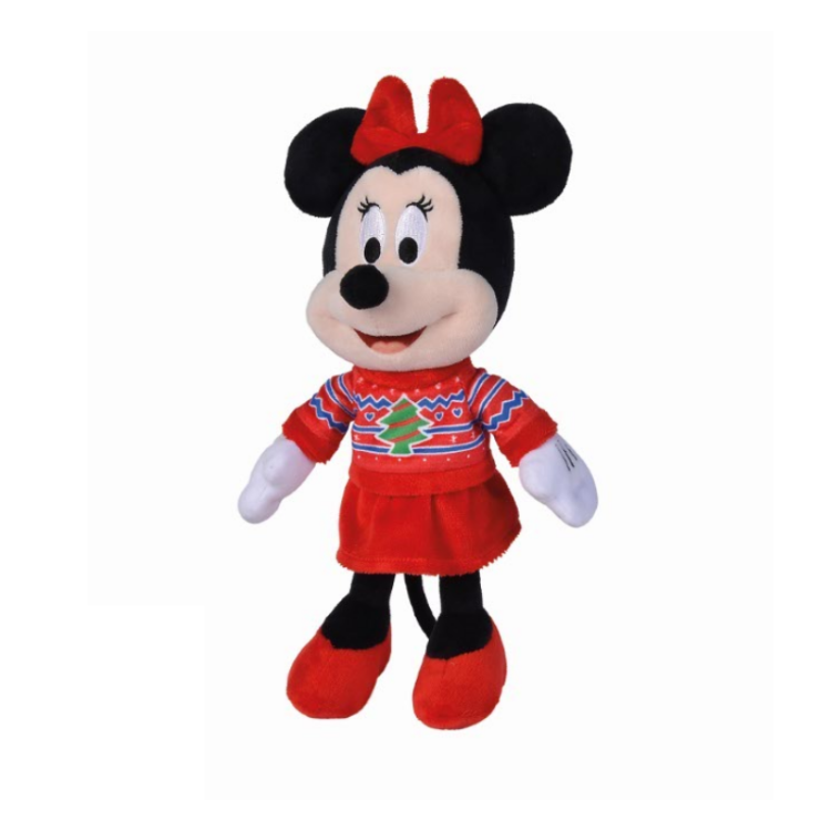  minnie souris pull noël rouge 25 cm 